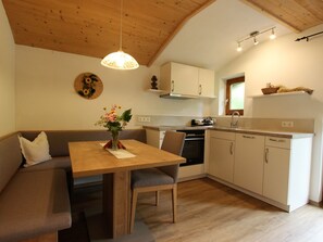 Apartment | Dining - Boutique Apartment in Tyrol With Balcony (Brixen im Thale)