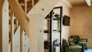House | Living room - Beautiful Wooden Chalet in Rattendorf With Garden (Hermagor-Pressegger See)