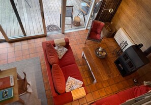 House | Living room | Fireplace - Bungalow With View Near Coo (Stavelot)