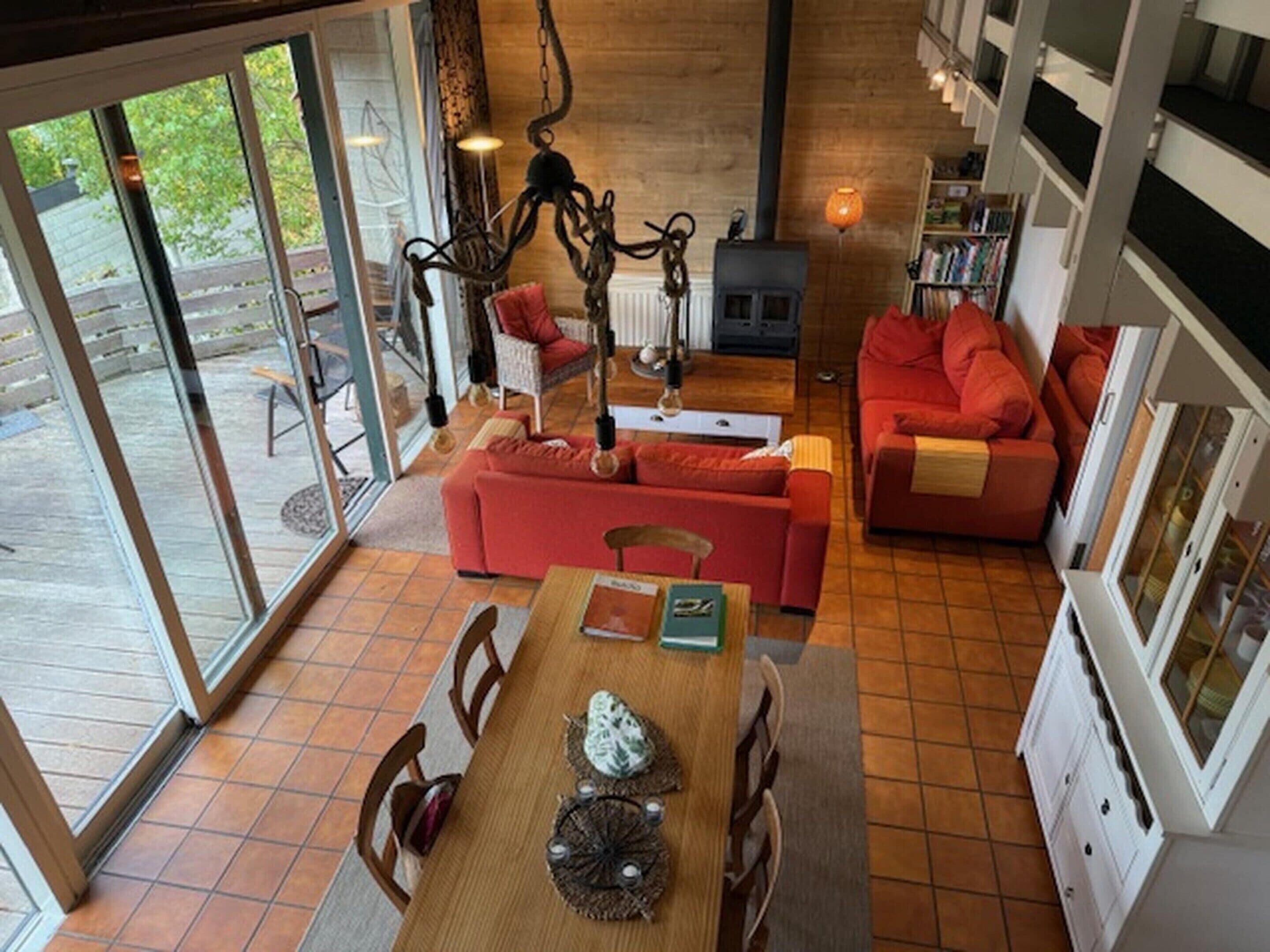 Huis | Woonkamer | Een open haard