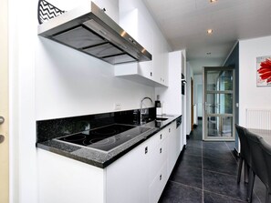 House | Private kitchen | Fridge, microwave, highchair - Luxurious Home With Sauna (Somme-Leuze)