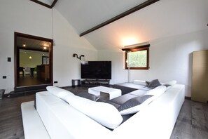 House | Living room | Fireplace - Luxury Villa With Pool (La Roche-en-Ardenne)