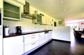 House | Private kitchen | High chair - Perfect Holiday Home in Trou de Bra With Private Garden and Mountain Views (Lierneux)