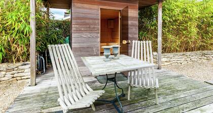 Plush Villa in Westende with Hot Tub, Terrace, Sauna