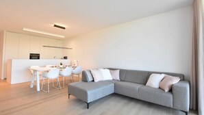 Apartment | Dining - Bright Coastal Family Escape (De Panne)
