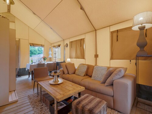 Cozy Tent Lodge in Pittem With Veranda,barbecue