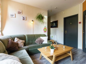 House | Living area | Fireplace, DVD player - Lovely Holiday Home in Marcourt (Rendeux)