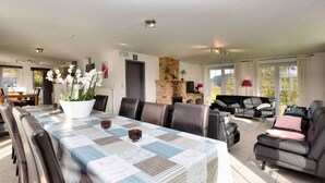 Dining - Detached Natural Stone House With Sunny Garden and Terrace, Modern Interior (Lierneux)