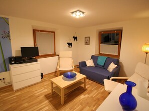 Chalet | Living room - Alluring Chalet With Garden, Balcony, Ski Storage, BBQ (Brixen im Thale)