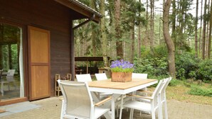 Balcony - Attractive Wooden Holidayhome With Private Garden in a Natural Area (Lille)