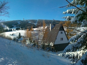 Exterior - Detached House With Garden and Terrace Near Ski Lift (Loucna Pod Klinovcem)