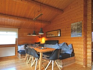 Dining - Modern Wooden House in Sauerland Near Diemelsee With Separate Children's Playhouse (Diemelsee)