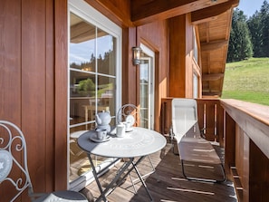 Balcony - Cozy Apartment with Sauna in Kirchberg near Hiking Trails (Kirchberg in Tirol)