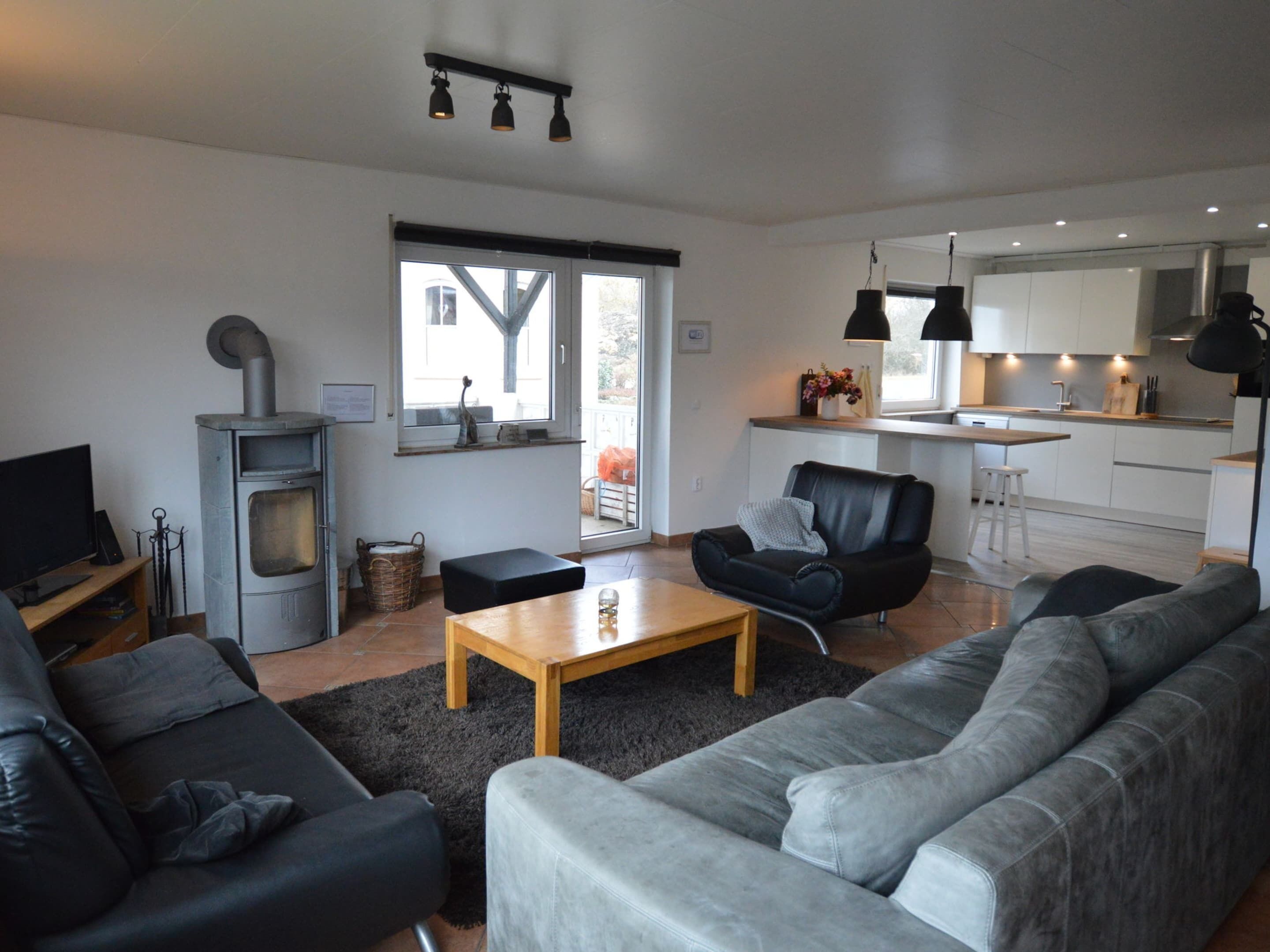 Villa | Living area | Fireplace