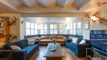 House | Living room | Fireplace, DVD player