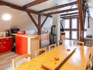 Dining - Large Apartment in Rübeland in the Harz With Cosy Wood Stove (Oberharz am Brocken)