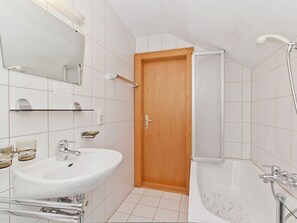 Apartment | Bathroom | Combined shower/tub - Cozy Apartment in Bartholomaberg near Ski Area (Bartholomaeberg)