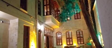 Front of property – evening/night