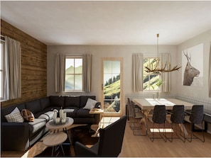 Living room - Modern Chalet in Stadl an der Mur Styria Near Ski Area (Irdning-Donnersbachtal)