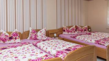 2 bedrooms, individually furnished, bed sheets