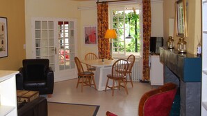 House | Living room - Charming Holiday Home in Étables With Swimming Pool (Étables)