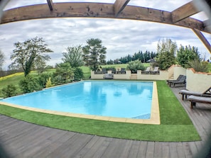Outdoor pool - Vintage Mansion in Caupenne-d'armagnac With Private Swimming Pool (Caupenne-d'Armagnac)