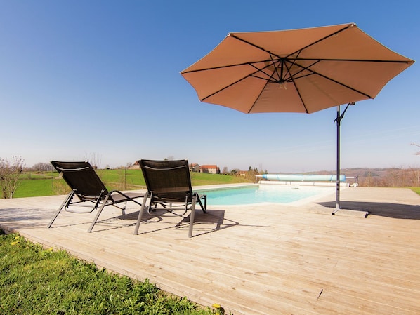 Outdoor pool - Original Villa With Verandas, Garden, Pool and Beautiful Views (Sioniac)