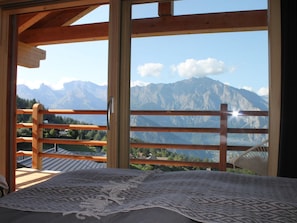 View from property - Chalet in La Tzoumaz Near Ski Lift (Riddes)