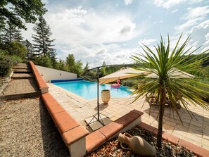 Outdoor pool - Cosy House With Spectacular Views and Private Pool (Touffailles)