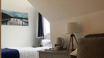 Deluxe Double or Twin Room (First Floor - Room 7) | Individually furnished, blackout curtains, iron/ironing board, free WiFi