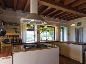 House | Private kitchen - Holiday Home in Dordogne With Pool (Thenon)