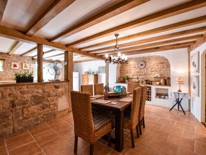 Dining - Holiday Home in Charente With Pool (La Foret-de-Tesse)