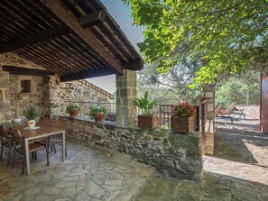 House | Balcony - Stone Villa With Panoramic Views (Chassiers)