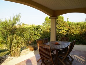 Villa | Balcony - Charming Villa Near Les Vans (Les Vans)