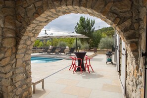 Villa | Balcony - Villa Near Les Vans With Private Pool (Les Salelles)