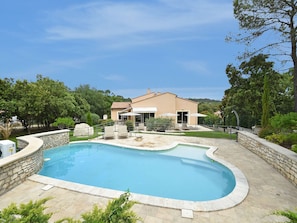 Exterior - Attractive Holiday Home in Vézénobres With Swimming Pool (Vezenobres)
