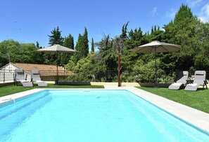 Villa | Pool | Indoor pool, outdoor pool - Peaceful Poolside Escape (Montouliers)
