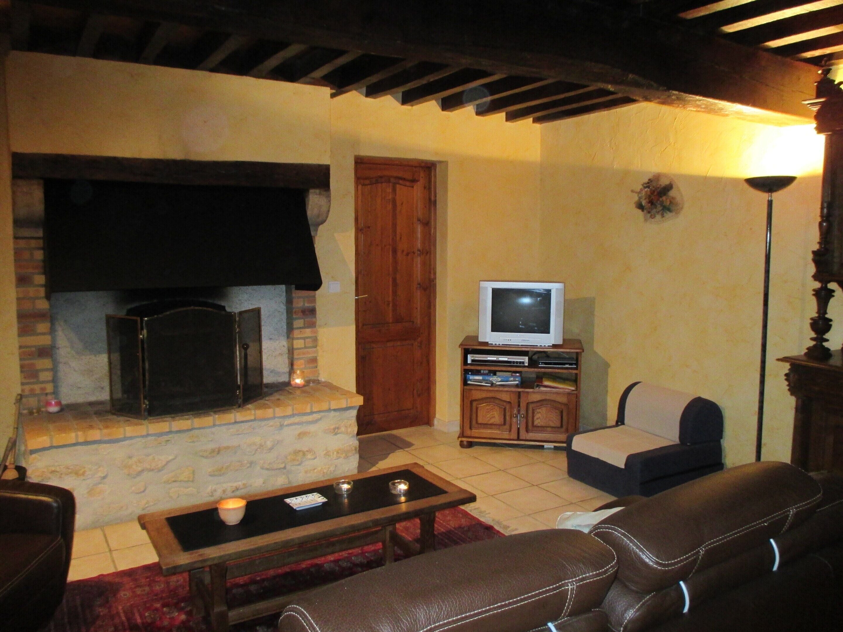House | Living room | Fireplace