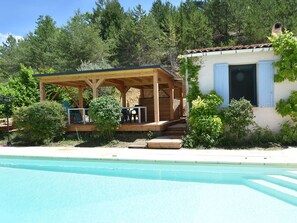 Balcony - Villa With Heated Pool, Beautiful View and Garden, Near Vaison-la-romaine (Mollans-sur-Ouveze)
