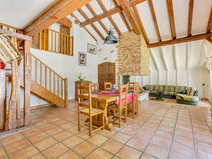 Dining - Holiday Home in Laluque With Terrace, Garden and Barbecue (Laluque)