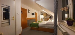 Studio | Desk, blackout drapes, soundproofing, iron/ironing board - Hotel Arkadia (Plock)
