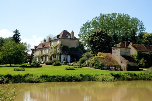 Mansion in Champvert With Pond View Terrace