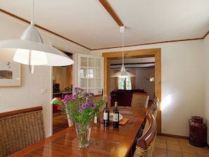 Dining - Quietly Located Detached House With Private Heated Pool and a Large Garden (Bouzic)