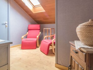 Living room - Pleasant Holiday Home With Private Pool (Saint-Nexans)