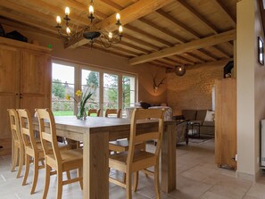 House | Dining - Beautifully Located Country House With Heated Pool (Auriac)