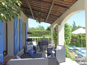 House | Balcony - Villa in Bagnols With Pool & Near Nature Parks (Bagnols-en-Foret)