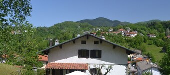 Rustic House in Mountain Surroundings and Views From a Lovely Garden