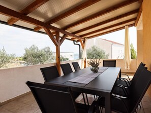 House | Dining - Spasious two Storey Holiday Home With Great Sea View Terrace (Jasenice)