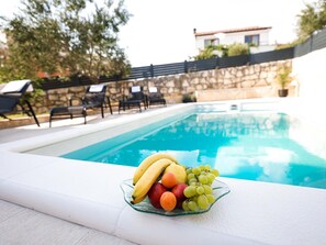 Pool - Spasious two Storey Holiday Home With Great Sea View Terrace (Jasenice)