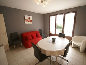 House | Living room - Secluded Holiday Home in Surville With Garden & Centre Nearby (La Haye)